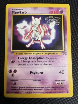 Mewtwo Movie Promo #3 WOTC Black Star Promo Pokemon Card - Image 1