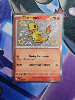 Pokemon SV Paldean Fates Charmander Baby Shiny Card 109/091 NM - Image 1