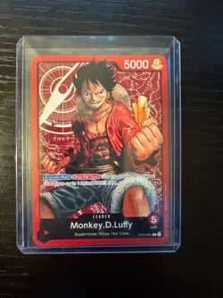 Monkey.D.Luffy ST01-001 - One Piece Card Starter Deck Straw Hat Crew NON HOLO NM - Image 1