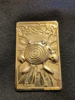 Pokemon 1999 23k Gold Plated Trading Card Burger King Promo #61 Poliwhirl - Image 2