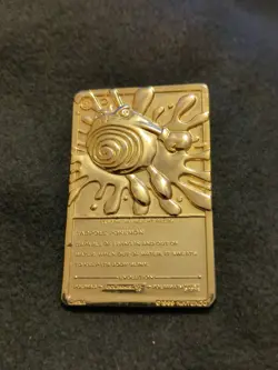 Pokemon 1999 23k Gold Plated Trading Card Burger King Promo #61 Poliwhirl - Image 3