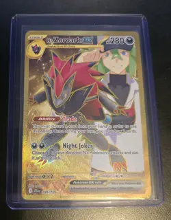 Pokemon TCG N's Zoroark EX Gold Hyper Rare Journey Together 189/159 NM - Image 1