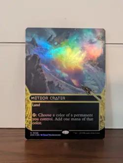 x2 Meteor Crater (0026) (Borderless) Edge of Eternities 1 Foil and 1 Regular - Image 1