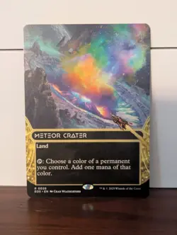 x2 Meteor Crater (0026) (Borderless) Edge of Eternities 1 Foil and 1 Regular - Image 2