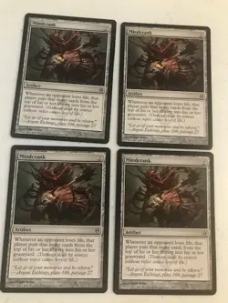 Magic the Gathering Mindcrank x 4 New Phyrexia Regular - Image 1