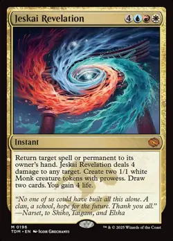 MTG Tarkir Dragonstorm M Jeskai Revelation #0196 - Image 1