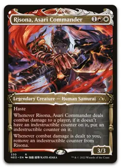 Risona, Asari Commander (Showcase) #330 (NM) Kamigawa Neon Dynasty NEO Magic MTG - Image 1