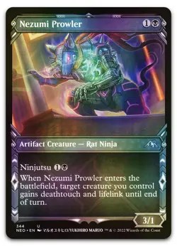 Nezumi Prowler (Showcase) #344 (Foil) (NM) Kamigawa Neon Dynasty NEO Magic MTG - Image 1