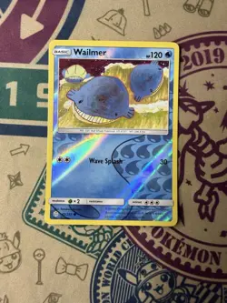 Wailmer 45/236 Reverse Holo Card Sun & Moon - Cosmic Eclipse Pokemon TCG - Image 3