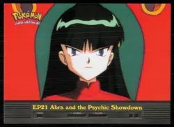2000 Topps Pokemon TV Animation Episode Abra and the Psychic Showdown #EP21 - Image 1