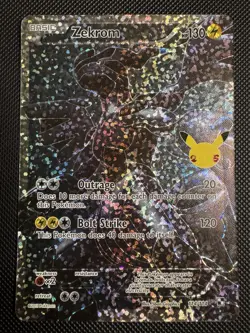 Zekrom Full Art Holo 114/114 Celebrations Classic Collection Pokemon 2021 - Image 1