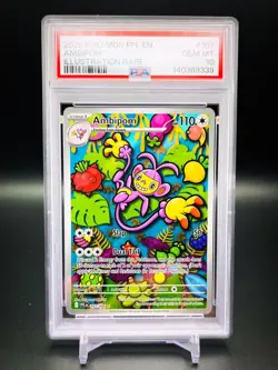 2025 POKEMON PFL EN-PHANTASMAL FLAMES | ILLUSTRATION RARE AMBIPOM 107 PSA 10 - Image 1