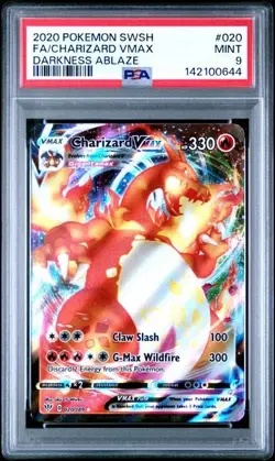 PSA 9 CHARIZARD VMAX 020/189 FULL ART DARKNESS ABLAZE POKEMON 🔥 - Image 1