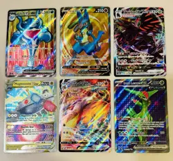 Pokemon Lot of 6 Full Art Ultra Rare’s: Lucario etc. - Image 1
