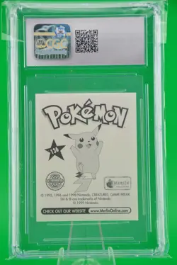1999 Pokemon Stickers Series 1 Flareon VINTAGE #136 CGC 8 - Image 2
