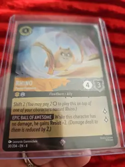 Rhino Power Hamster 30/204 Reign of Jafar Disney Lorcana TCG Cold Foil - Image 2