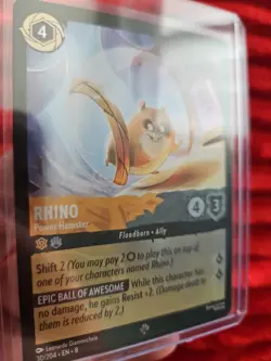 Rhino Power Hamster 30/204 Reign of Jafar Disney Lorcana TCG Cold Foil - Image 3