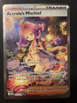 2025 Pokemon Mega Evolution Acerola’s Mischief 183/132 SPECIAL ILLUSTRATION RARE - Image 1