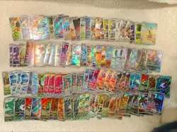 100x Pokemon Chinese Card AR & CHR Full Art Holo Card Bulk Pack Lot Wholesale - Image 1