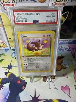 Pokemon TCG Eevee 51/64 Jungle 1st Edition PSA 10 Gem Mint 1999 💎 - Image 1