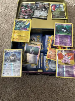 Lot of Trainer Pokemon Cards and Metal Box Pokemon Cards TCG Cards 500+ cards - Image 1