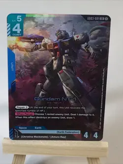 Gundam Card Game Gundam NT-1 GD03-001 LR - Steel Requiem - Image 2