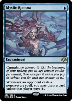 1x Mystic Remora - Foil Light Play MTG Magic - Kid Icarus - - Image 1
