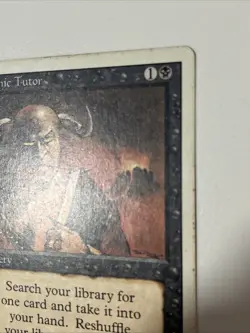 Demonic Tutor (Revised - 3ED) Vintage MTG - Light Play - Listing #3 - Image 4