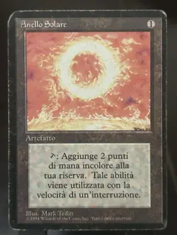 Italian Black Bordered Sol Ring MTG HP - Image 1