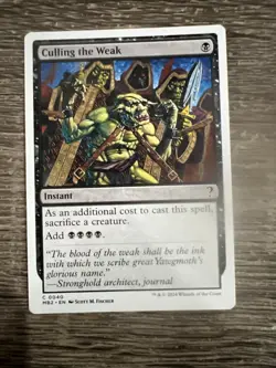 Culling the Weak (White Border) Mystery Booster 2 Regular - Image 1