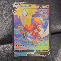 Pokemon Blaziken V TG14/TG30 Ultra Rare Holo Silver Tempest Trainer Gallery - Image 1