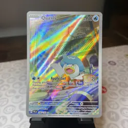 Pokemon TCG Quaxly 206/193 IR Scarlet & Violet Paldea Evolved - Image 1