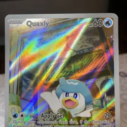 Pokemon TCG Quaxly 206/193 IR Scarlet & Violet Paldea Evolved - Image 2