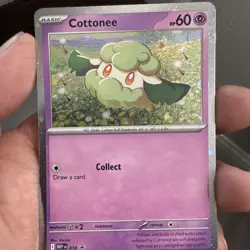Pokemon TCG Cottonee Cosmos Holo Black Star Promo #018 Swirl - Image 1
