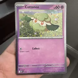 Pokemon TCG Cottonee Cosmos Holo Black Star Promo #018 Swirl - Image 2