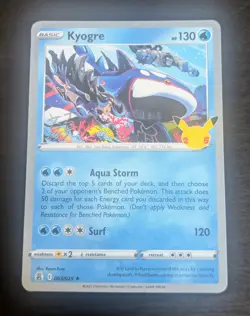 Kyogre 003/025 2023 World Championships Deck Variant Pokemon NM Celebrations - Image 1