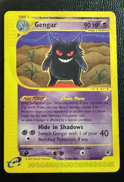 Pokemon TCG Gengar 48/165 Expedition 2002 Non Holo DMG - Image 1