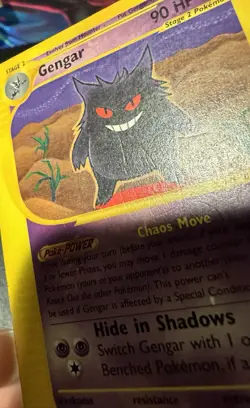 Pokemon TCG Gengar 48/165 Expedition 2002 Non Holo DMG - Image 3