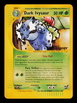 Pokemon Card Dark Ivysaur 6 Best of Game Winner Promo WOTC Vintage LP 2003 - Image 1