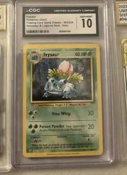 Pokemon Ivysaur 002/034 Classic Collection Holo CGC 10 Trading Card Game - Image 1