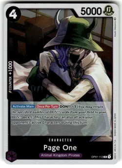 One Piece Card Game Page One OP01-112 Romance Dawn Foil - Image 1