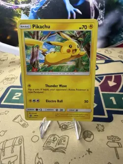 Pokemon TCG Pikachu Non-Holo Promo Card SM04 - Image 1