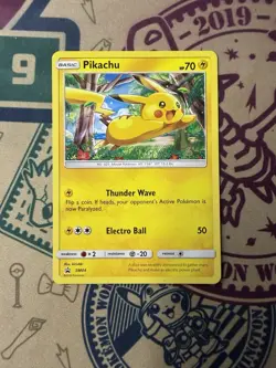 Pokemon TCG Pikachu Non-Holo Promo Card SM04 - Image 3