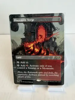 MTG Blazemire Verge Borderless Land Rare Duskmourn: House of Horror #329 Regular - Image 1