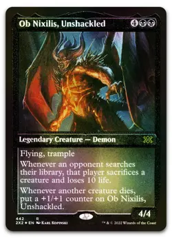 Ob Nixilis, Unshackled (Foil Etched) #442 (NM) Double Masters 2022 2X2 Magic MTG - Image 1