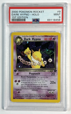 2000 Pokemon Rocket Dark Hypno Holo 1st Edition PSA 9 - Image 1