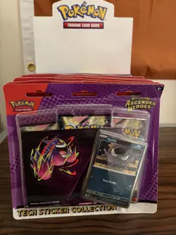 Pokemon Ascended Heroes Tech Sticker Collection Display (12-3 pack blisters) - Image 3