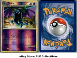 2010 Pokemon, HGSS Unleashed, #30/95 Golbat, Reverse Holo Uncommon - Image 1