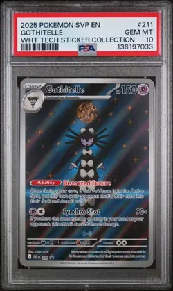 2025 Pokemon SVP EN Black Star Promo #211 Gothitelle PSA 10 - Image 1
