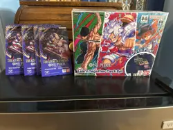 4x One Piece TCG The Azure Sea's Seven Factory Sealed Booster OP-14 EB04 - Image 1